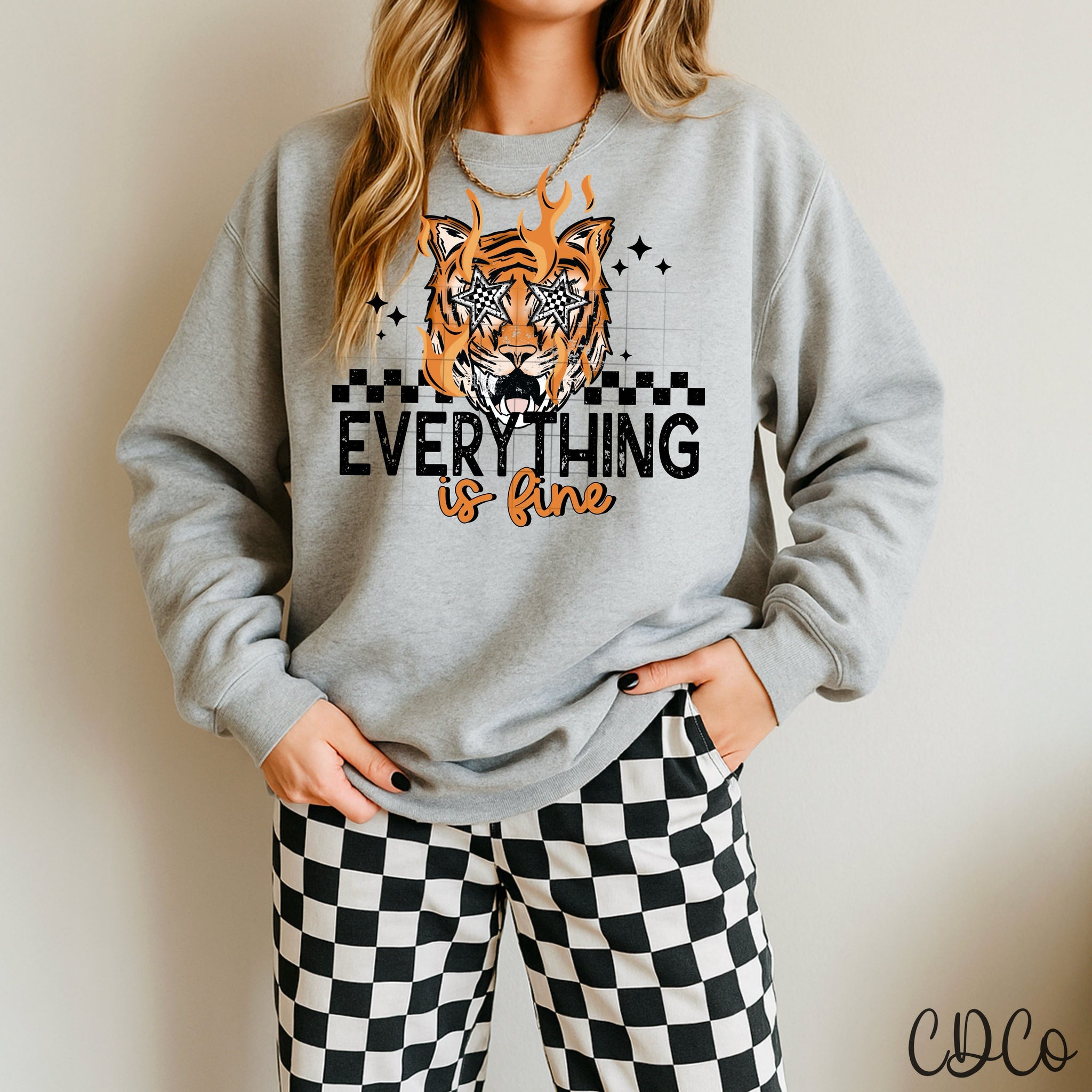 Everything Is Fine / Black - 8268 DTF