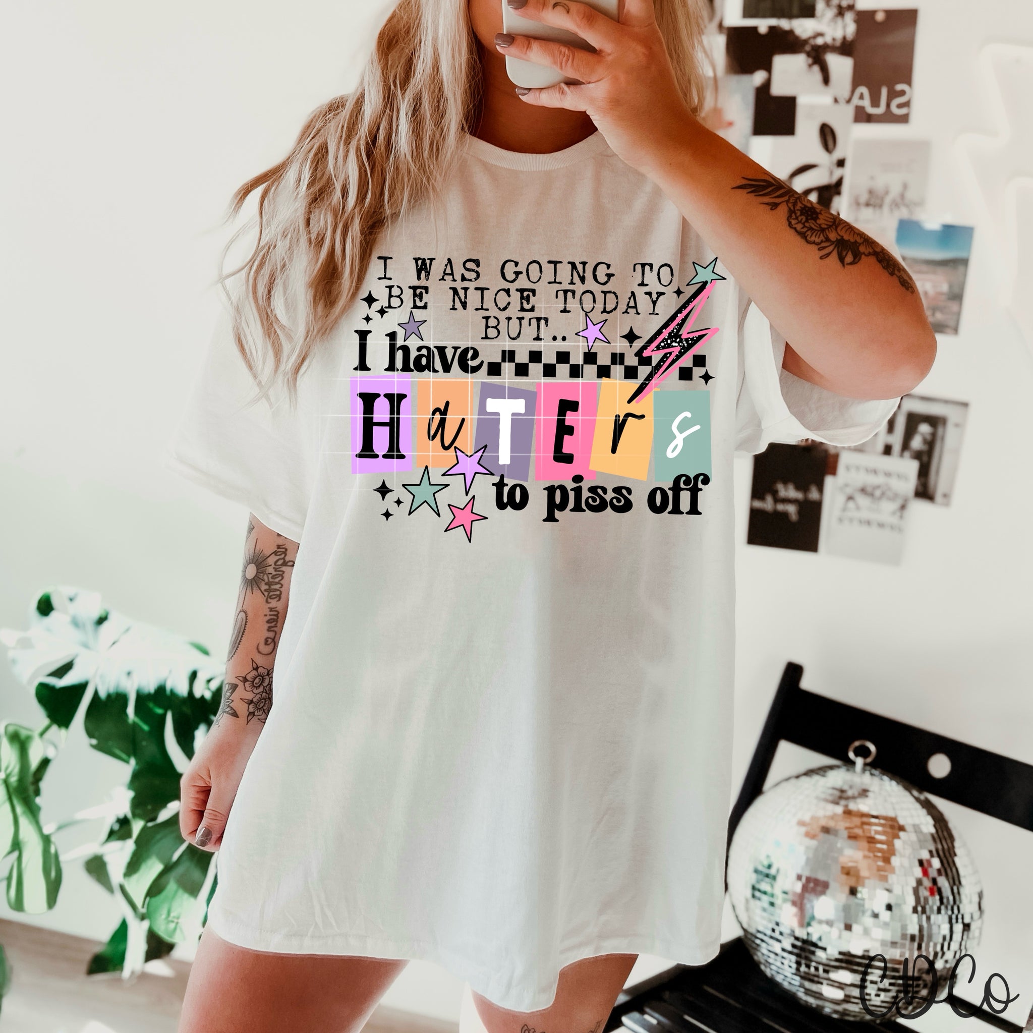 I Was Going To Be Nice / Black - 8279 DTF