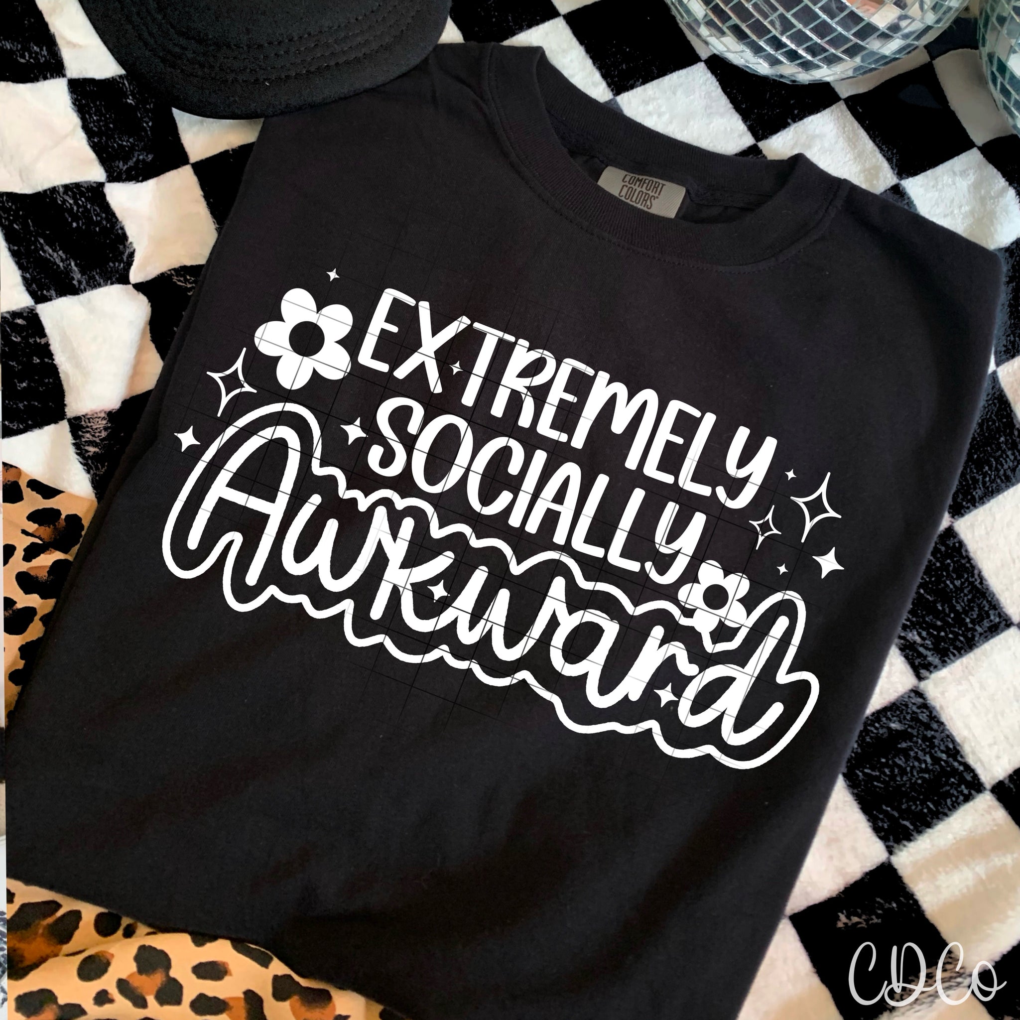 Extremely Socially Awkward / White  - 8286 DTF