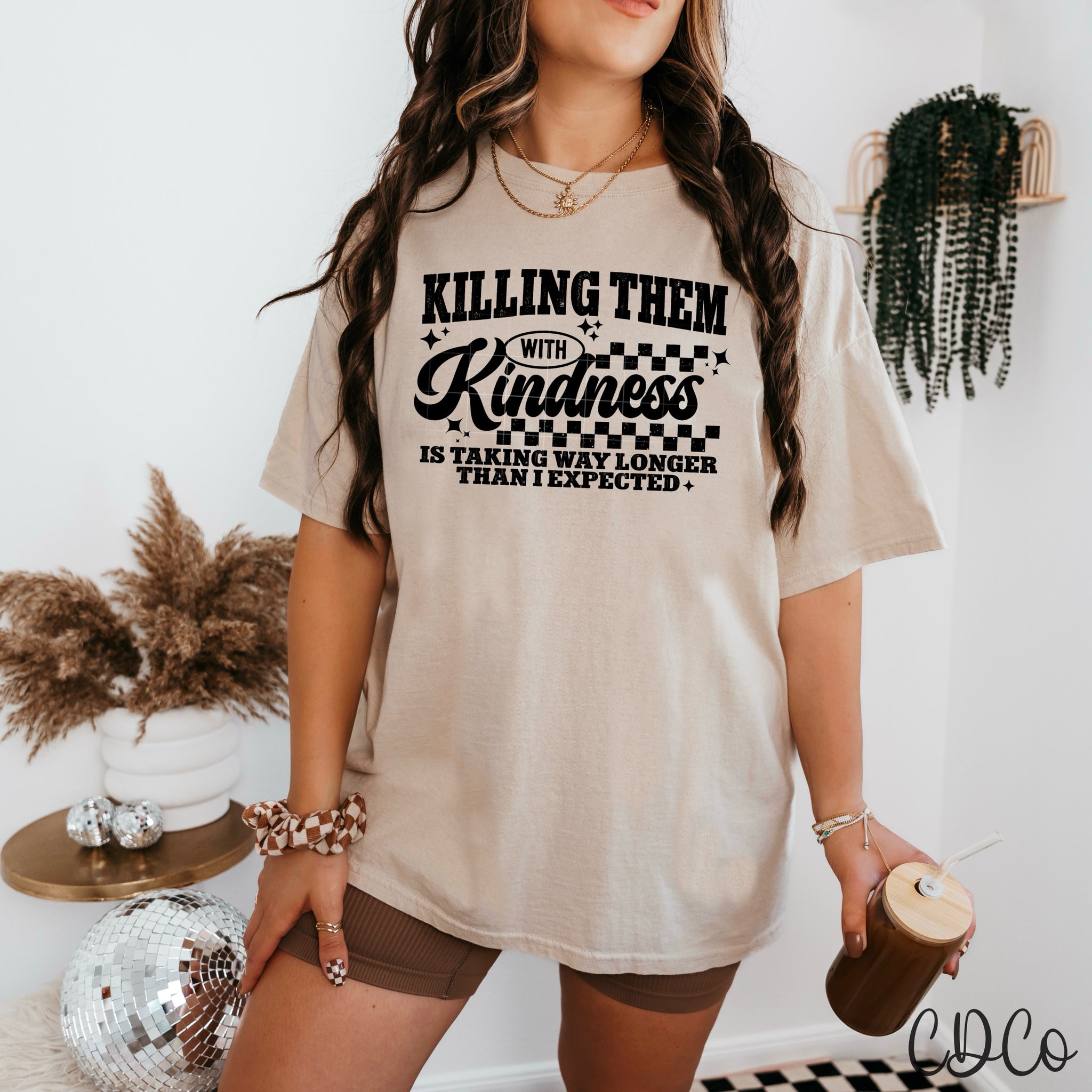 Killing Them With Kindness / Black - 8317 DTF