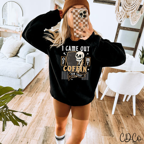 I Came Out Of My Coffin / White - 8323 DTF