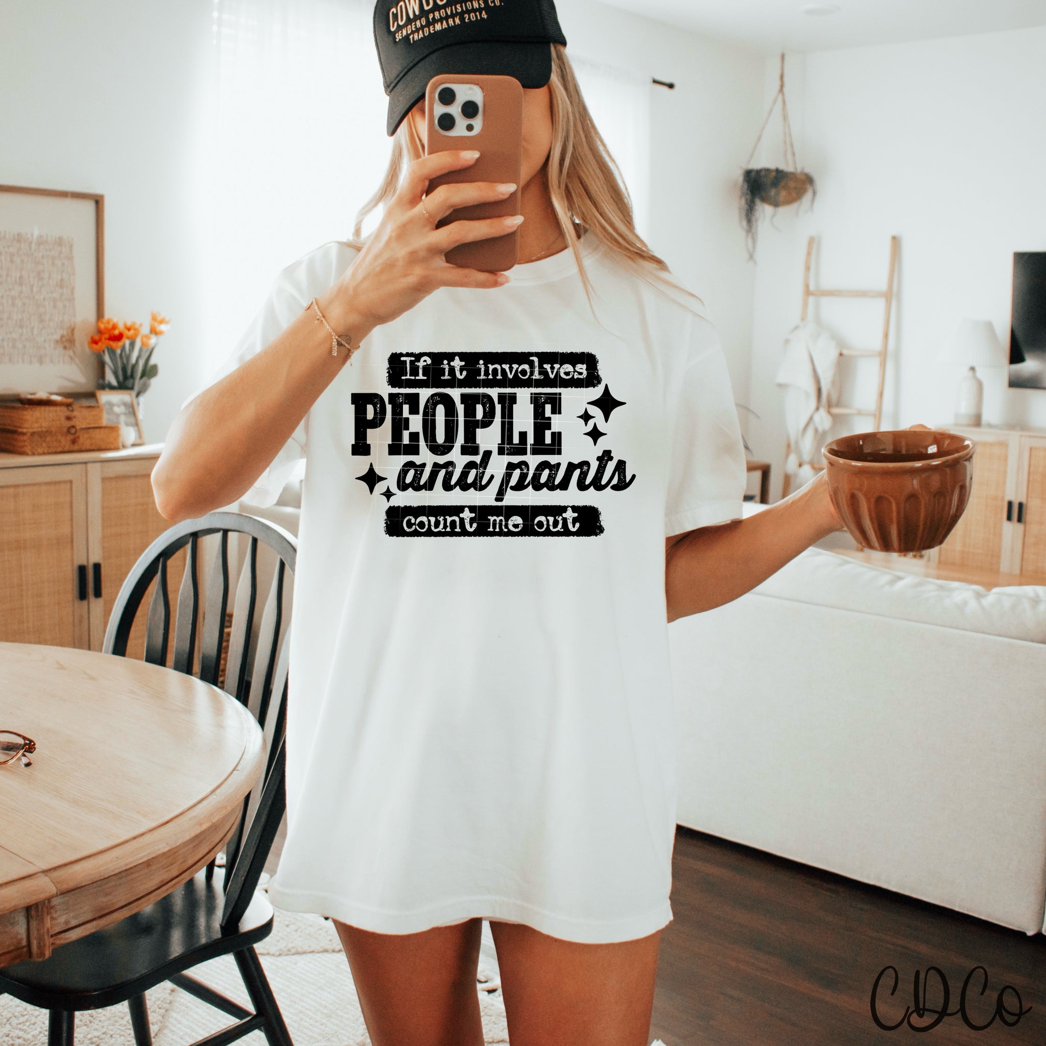 If It Involves People / Black - 8326 DTF