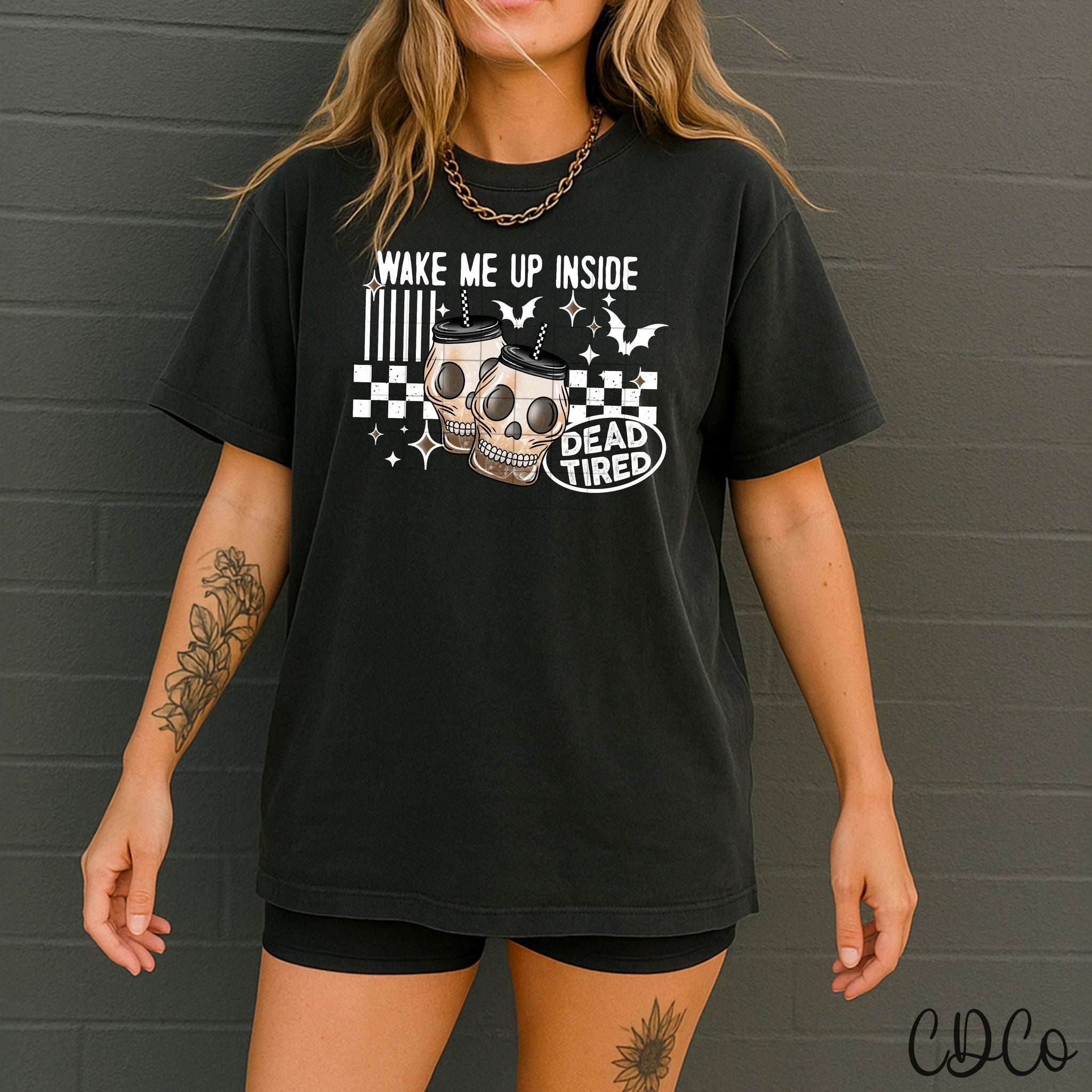 Wake Me Up Inside / White - 8335 DTF