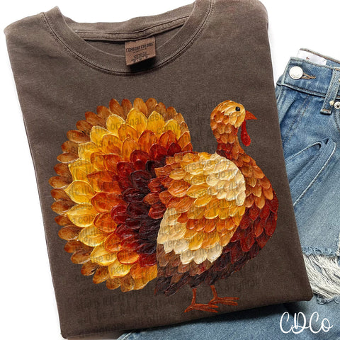 Painted Turkey 6567 DTF