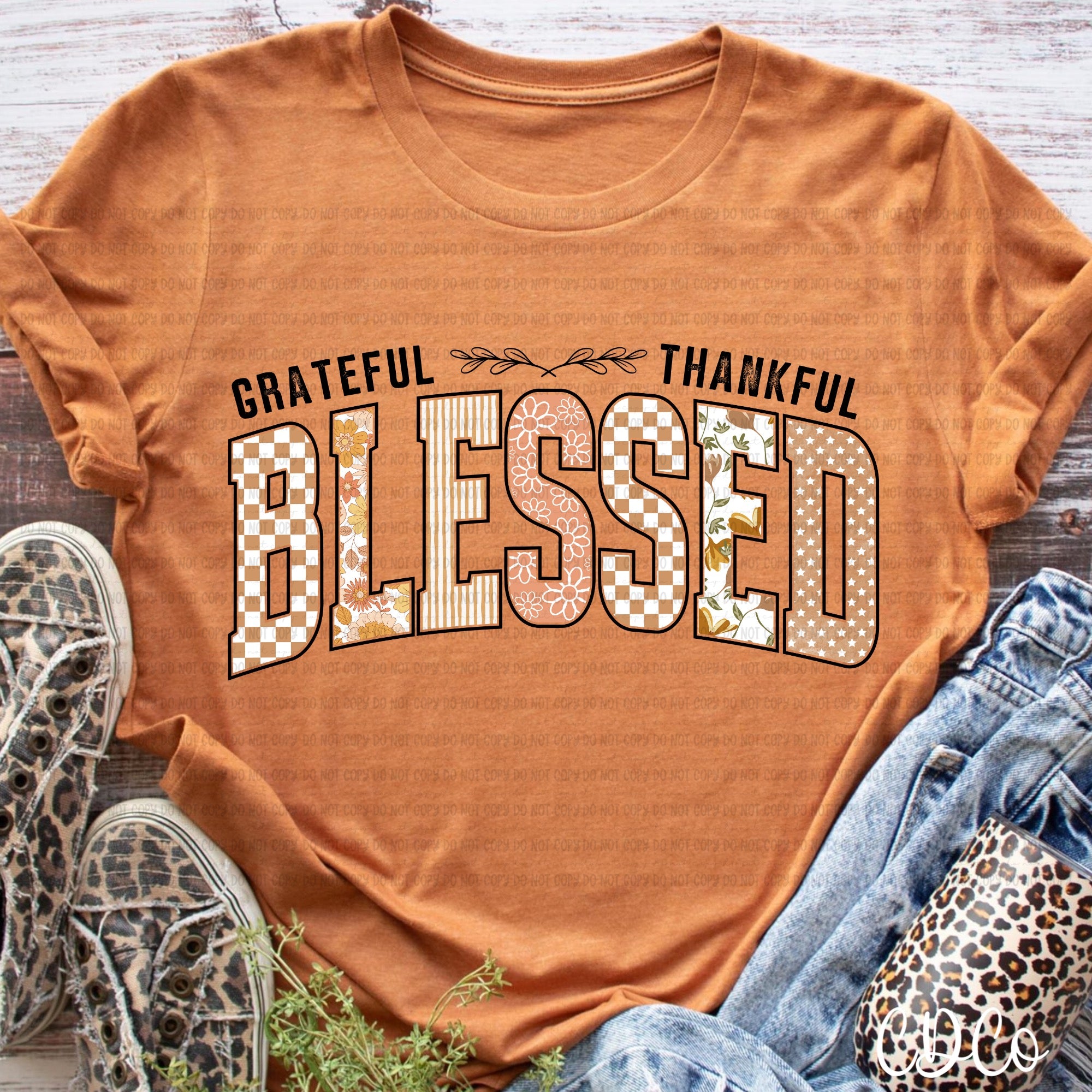 Grateful Thankful Blessed Arc 5932 DTF