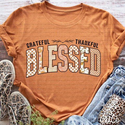 Grateful Thankful Blessed Arc 5932 DTF