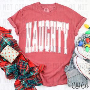 Naughty Oversized Christmas 6651 DTF
