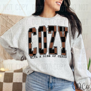 Cozy With a Side Of Chaos 6657 DTF