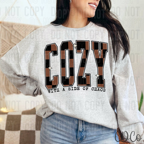 Cozy With a Side Of Chaos 6657 DTF
