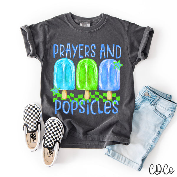 Prayers And Popsicles / Blue - 9621 DTF - Chase Design Co.