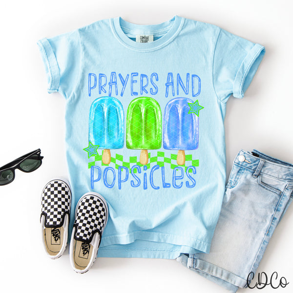 Prayers And Popsicles / Blue - 9621 DTF - Chase Design Co.