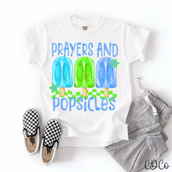 Prayers And Popsicles / Blue - 9621 DTF - Chase Design Co.