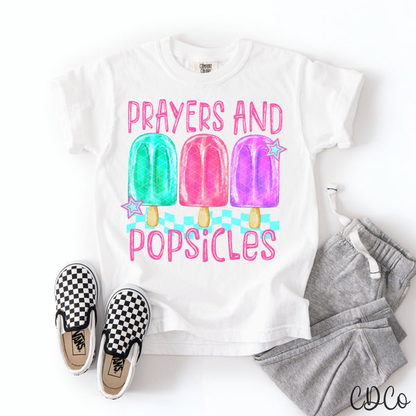 Prayers And Popsicles / Pink - 9622 DTF - Chase Design Co.