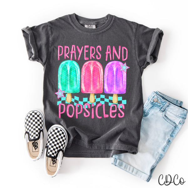 Prayers And Popsicles / Pink - 9622 DTF - Chase Design Co.
