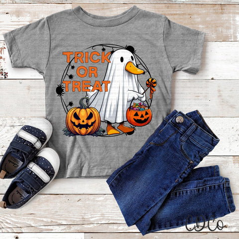 Trick or Treat Duck Ghost Costume Orange 6707 DTF