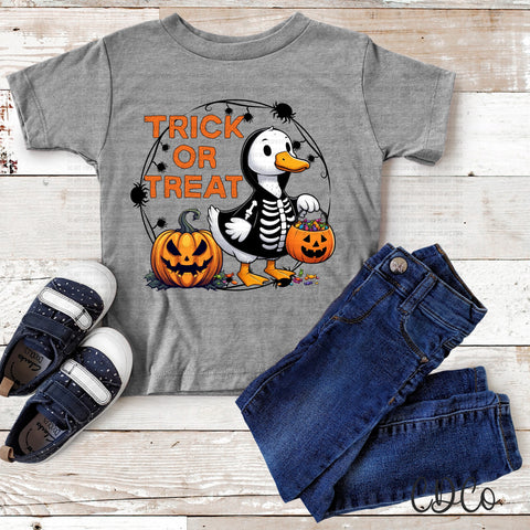 Trick or Treat Duck Skeleton Costume Orange 6708 DTF