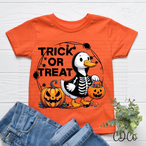 Trick or Treat Duck Skeleton Costume Black 6696 DTF