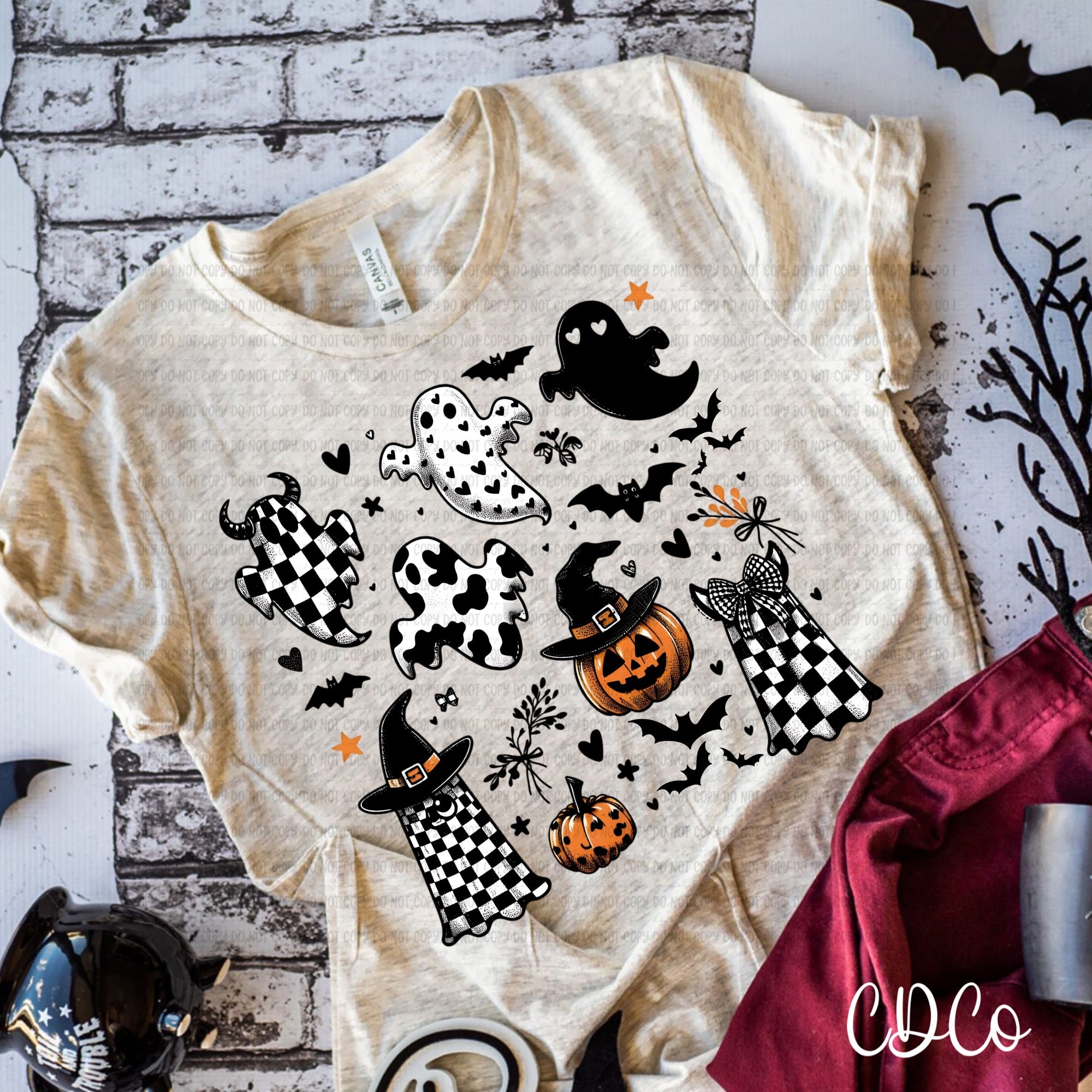 Ghost Collage Patterns 6720 DTF