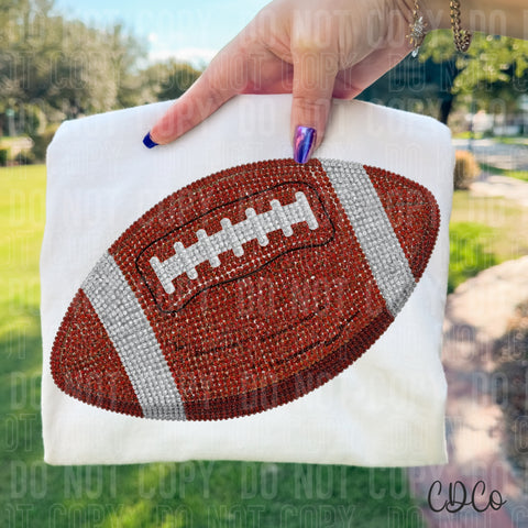 Rhinestone Football 6674 DTF