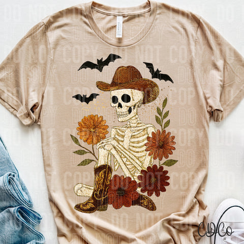 Country Western Skeleton 6682 DTF