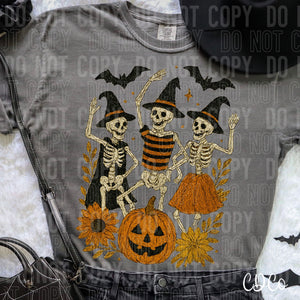 Dancing Skeletons Halloween 6689 DTF