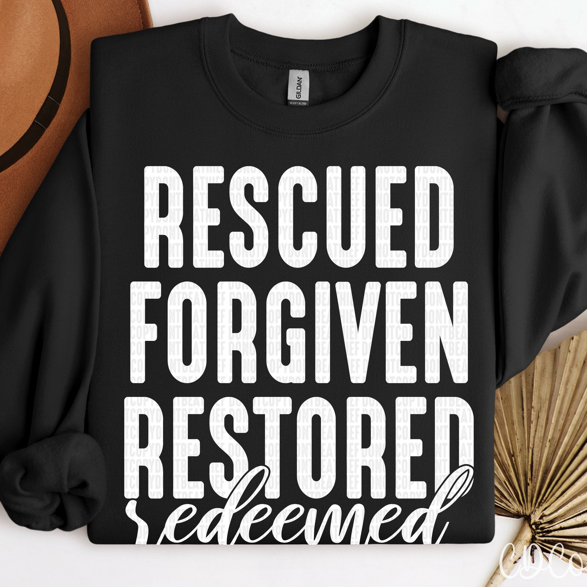Rescued Forgiven Restored / White - 8546 DTF