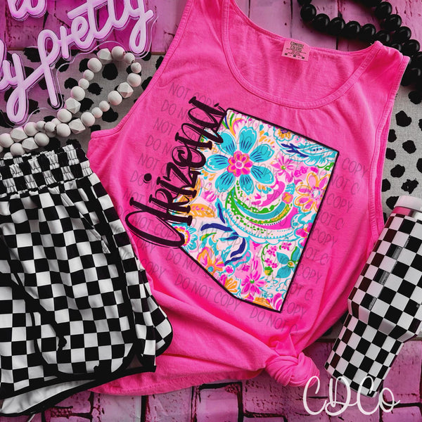 Paisley Floral States DTF (AL-KS)
