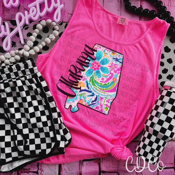 Paisley Floral States DTF (AL-KS)