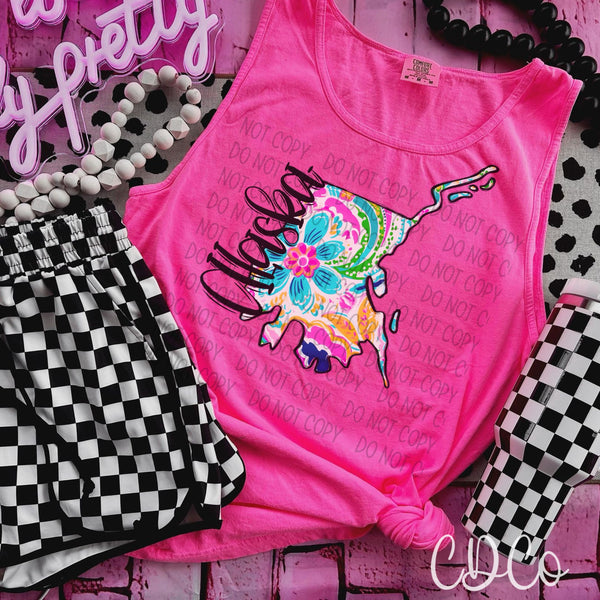 Paisley Floral States DTF (AL-KS)