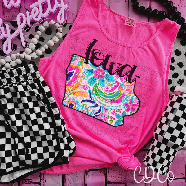 Paisley Floral States DTF (AL-KS)