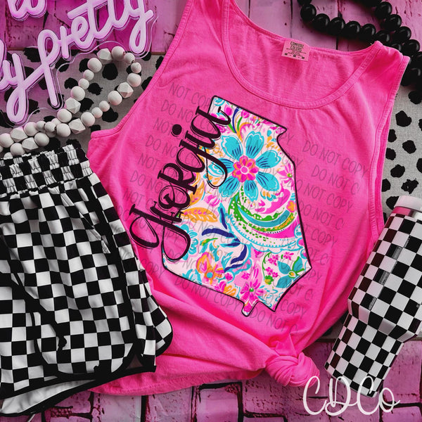 Paisley Floral States DTF (AL-KS)