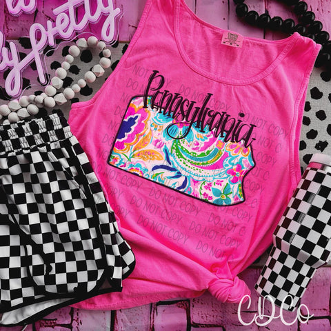 Paisley Floral States DTF (NC-WV)