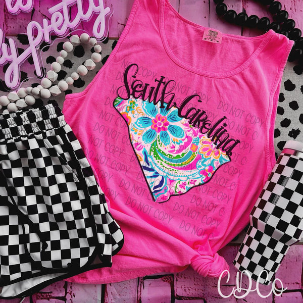 Paisley Floral States DTF (NC-WV)