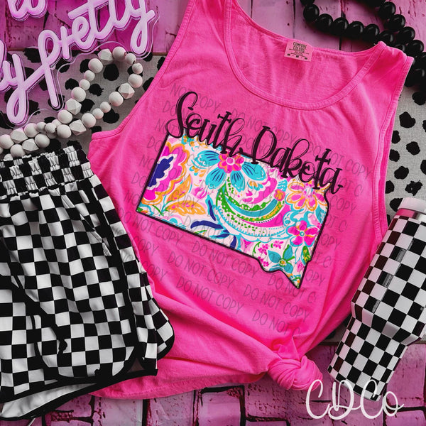 Paisley Floral States DTF (NC-WV)