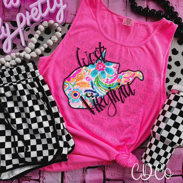 Paisley Floral States DTF (NC-WV)