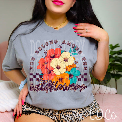You Belong Floral Checked 2706 DTF