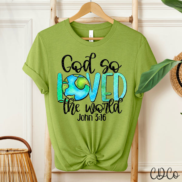 God So Loved The World - 8739 DTF