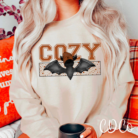 Cozy Bat Brown DTF