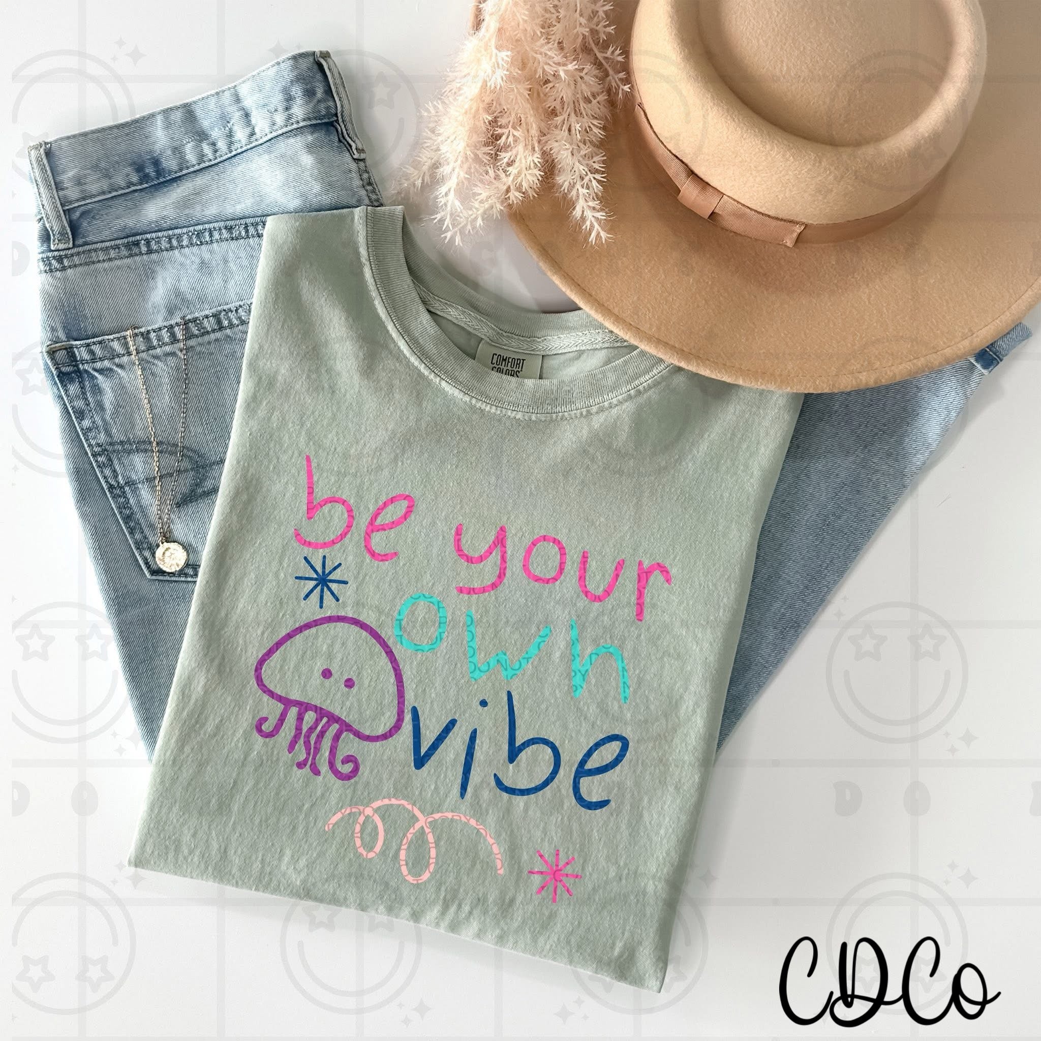 Be Your Own Vibe Scribble Kid Art 5095 DTF