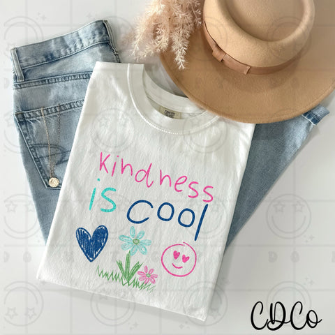 Kindness Is Cool Scribble Kid Art 5098 DTF