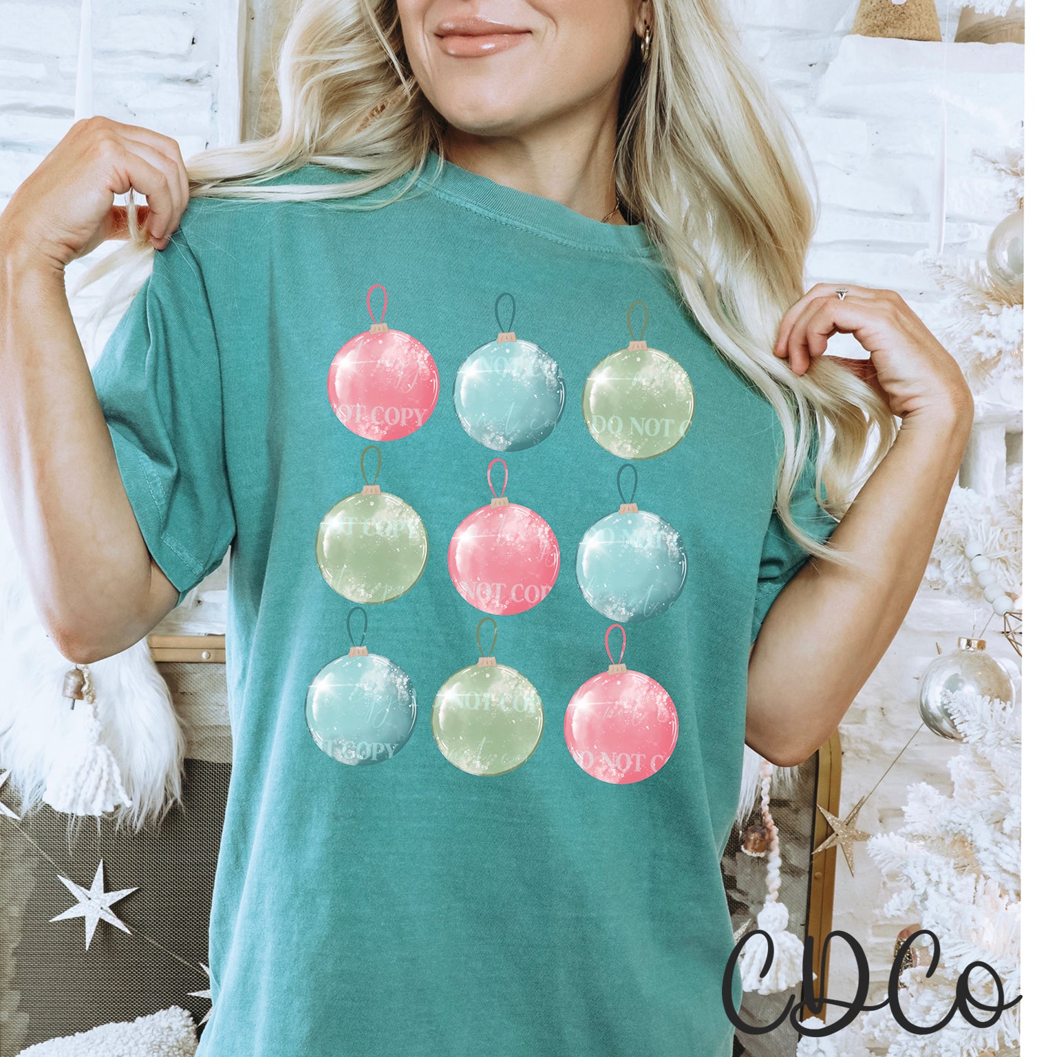Ornament Grid DTF