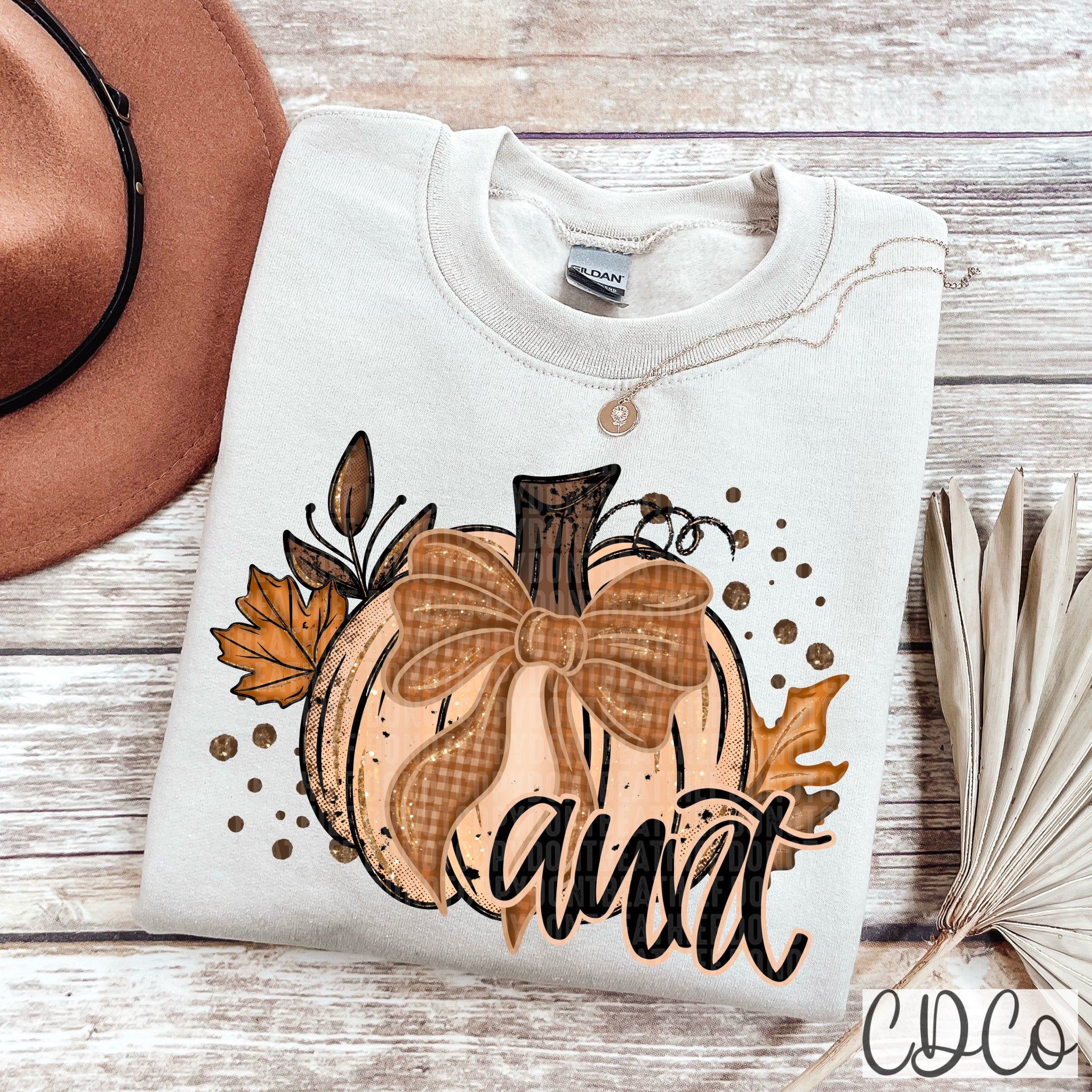 Fall Glitter Aunt  - 7362 DTF