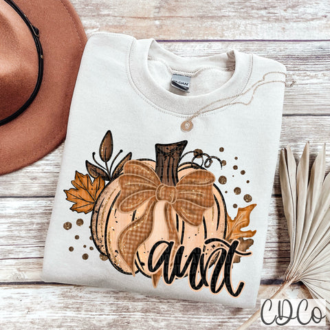 Fall Glitter Aunt  - 7362 DTF