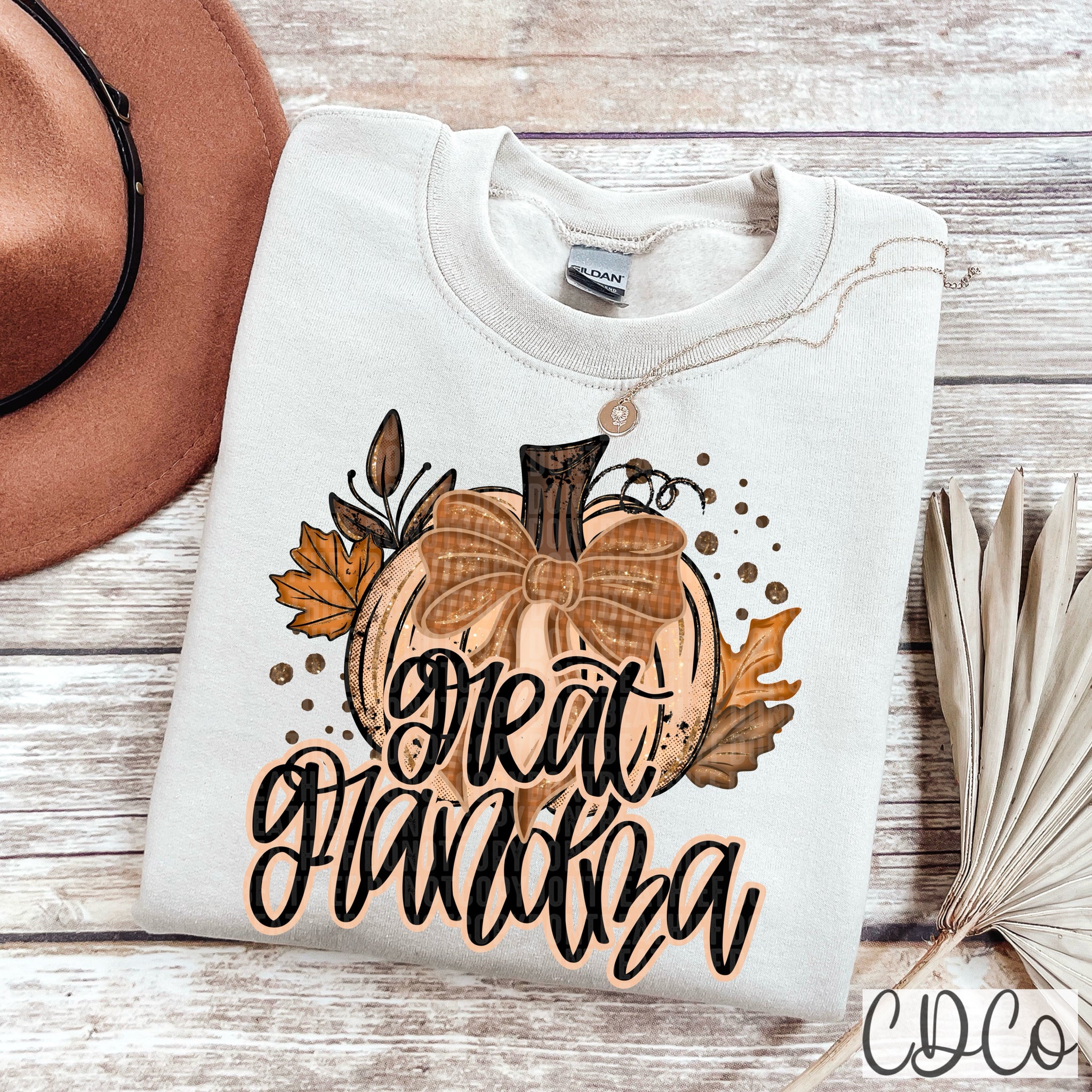 Fall Glitter Great Grandma  - 7363 DTF