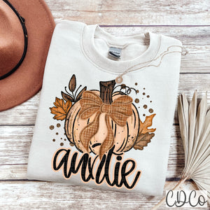 Fall Glitter Auntie  - 7364 DTF