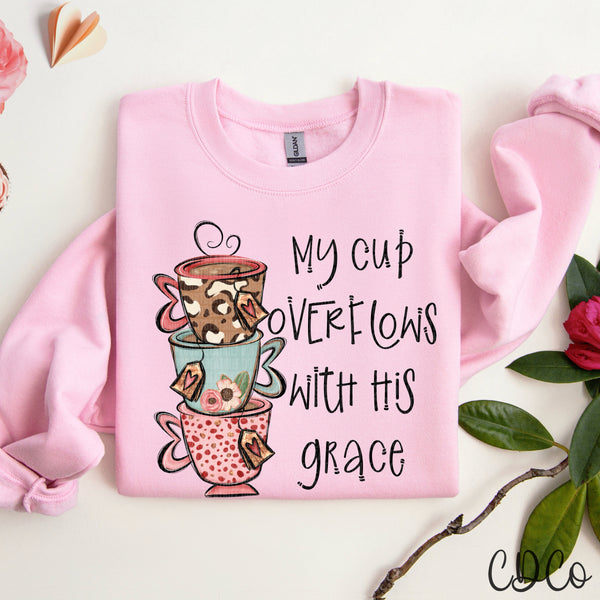 My Cup Overflows With His Grace - 9009 DTF