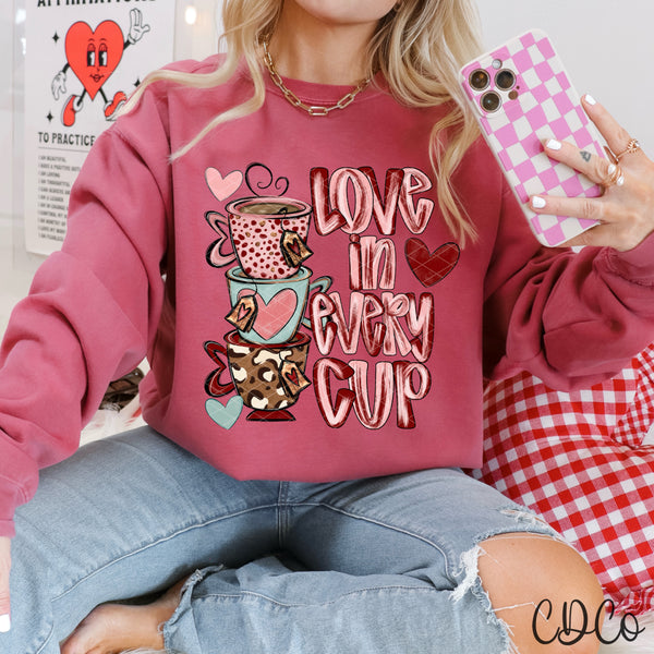 Love In Every Cup  - 9013 DTF