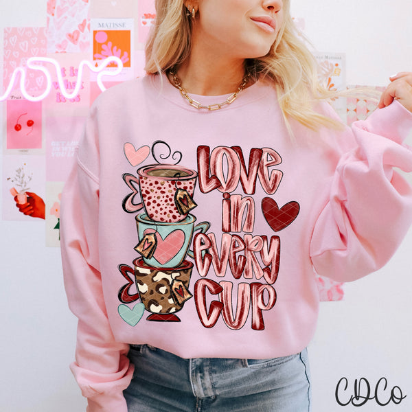 Love In Every Cup  - 9013 DTF