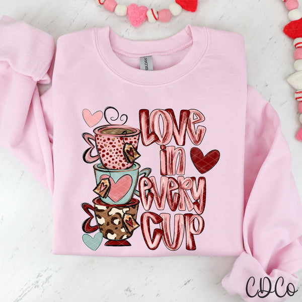 Love In Every Cup  - 9013 DTF