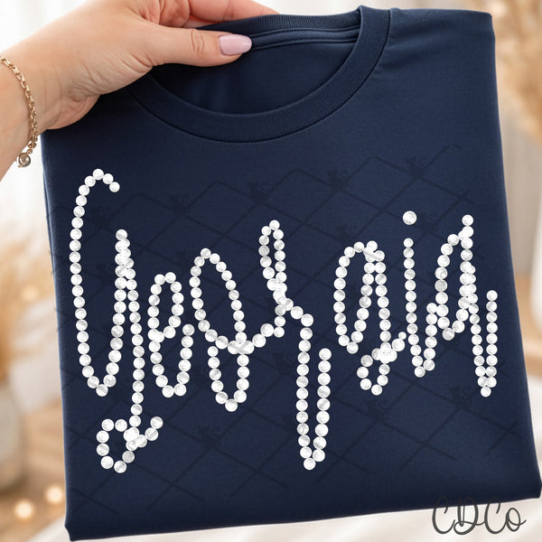 Handwritten State Pearl Collection DTF